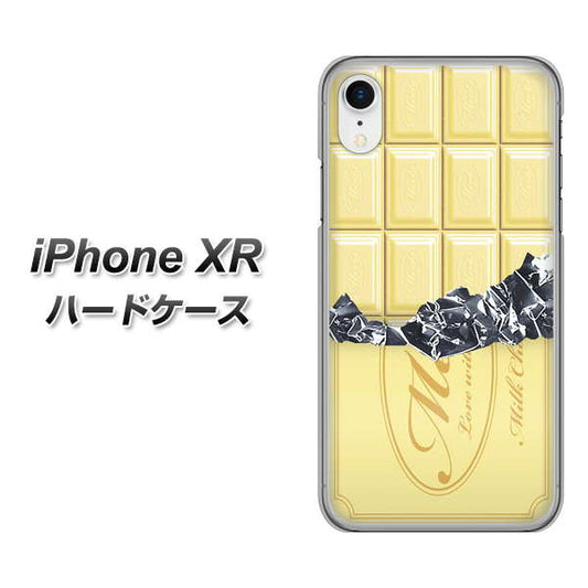 iPhone XR 高画質仕上げ 背面印刷 ハードケース【553 板チョコ－ホワイト】