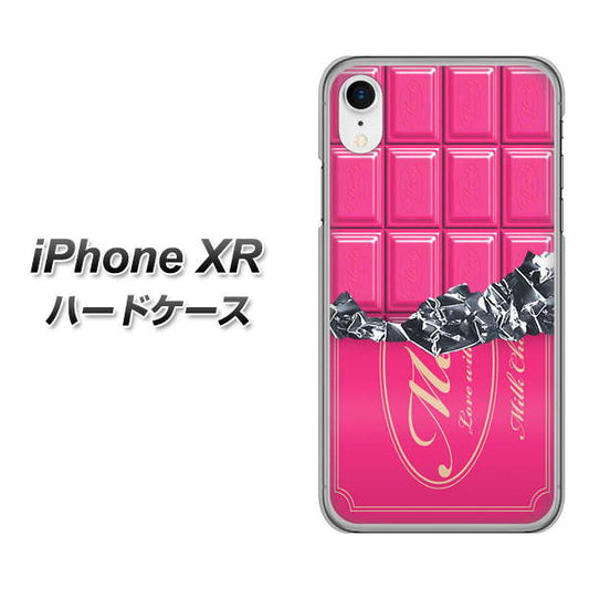 iPhone XR 高画質仕上げ 背面印刷 ハードケース【555 板チョコ－ストロベリー】