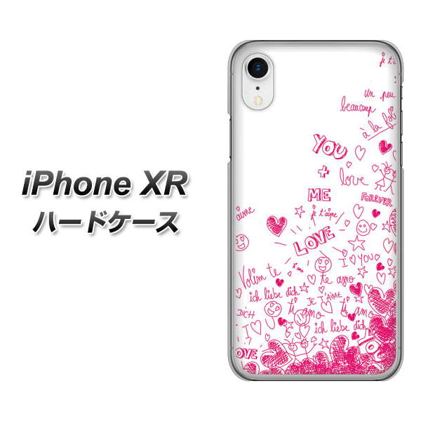 iPhone XR 高画質仕上げ 背面印刷 ハードケース【631 恋の落書き】