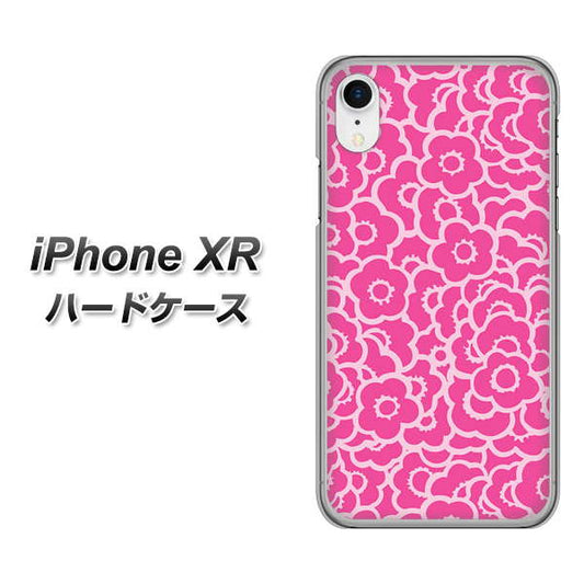 iPhone XR 高画質仕上げ 背面印刷 ハードケース【716 ピンクフラワー】