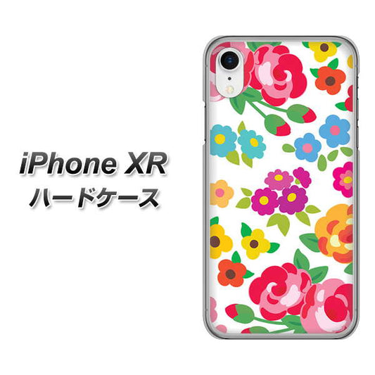 iPhone XR 高画質仕上げ 背面印刷 ハードケース【776 5月のフラワーガーデン】