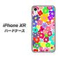iPhone XR 高画質仕上げ 背面印刷 ハードケース【782 春のルーズフラワーWH】