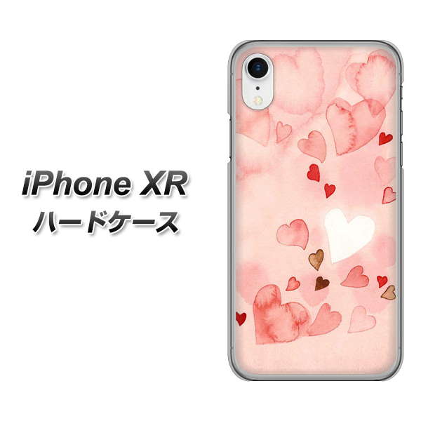 iPhone XR 高画質仕上げ 背面印刷 ハードケース【1125 ハートの和紙】