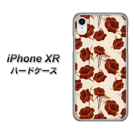 iPhone XR 高画質仕上げ 背面印刷 ハードケース【1157 クラシックローズ】