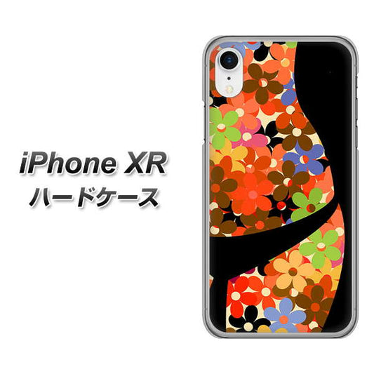 iPhone XR 高画質仕上げ 背面印刷 ハードケース【1258 フラワーボディ】