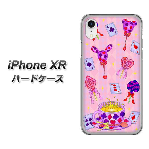 iPhone XR 高画質仕上げ 背面印刷 ハードケース【AG817 トランプティー（ピンク）】