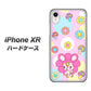 iPhone XR 高画質仕上げ 背面印刷 ハードケース【AG823 フラワーうさぎのフラッピョン（ピンク）】
