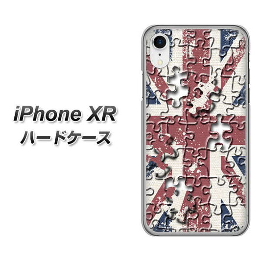 iPhone XR 高画質仕上げ 背面印刷 ハードケース【EK803 ユニオンジャックパズル】