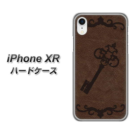 iPhone XR 高画質仕上げ 背面印刷 ハードケース【EK824  レザー風アンティークキー】