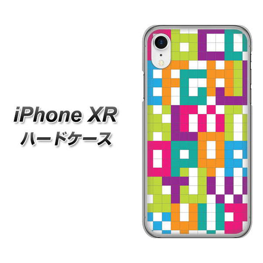 iPhone XR 高画質仕上げ 背面印刷 ハードケース【IB916  ブロックアルファベット】