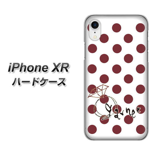iPhone XR 高画質仕上げ 背面印刷 ハードケース【OE810 1月ガーネット】