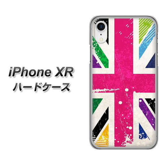 iPhone XR 高画質仕上げ 背面印刷 ハードケース【SC806 ユニオンジャック ピンクビンテージ】
