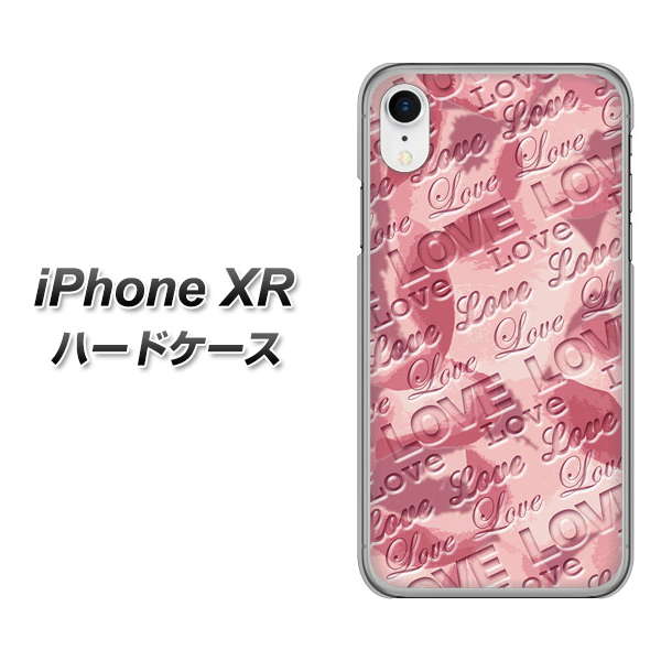 iPhone XR 高画質仕上げ 背面印刷 ハードケース【SC844 フラワーヴェルニLOVE（ローズヴェルール）】