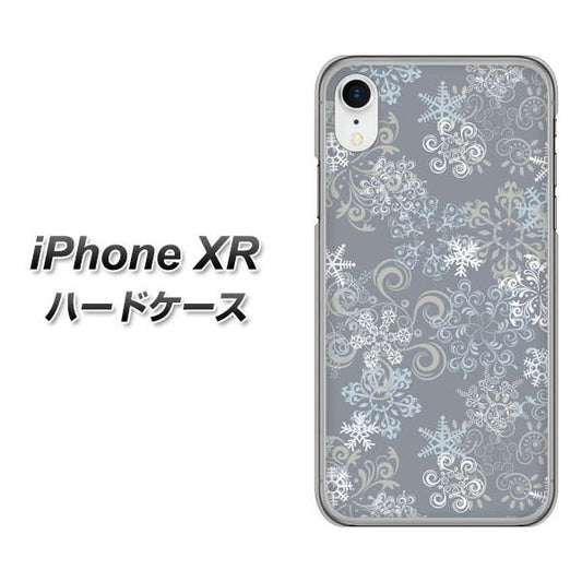 iPhone XR 高画質仕上げ 背面印刷 ハードケース【XA801 雪の結晶】