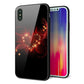 iPhone XS 強化ガラス＆TPUスマホケース ガラプリ【382 ハートの創生】