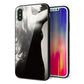 iPhone XS 強化ガラス＆TPUスマホケース ガラプリ【KM890 バックスタイル】