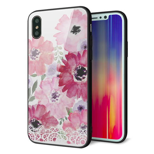 iPhone XS 強化ガラス＆TPUスマホケース ガラプリ【SC943 ドゥ・パフューム１】