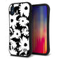 iPhone XS スマホケース 「SEA Grip」 グリップケース Sライン 【SC915 花柄モノトーン 04】 UV印刷