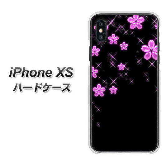 iPhone XS 高画質仕上げ 背面印刷 ハードケース【019 桜クリスタル】
