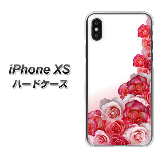 iPhone XS 高画質仕上げ 背面印刷 ハードケース【299 薔薇の壁】