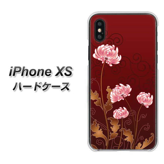 iPhone XS 高画質仕上げ 背面印刷 ハードケース【375 優美な菊】
