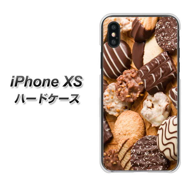 iPhone XS 高画質仕上げ 背面印刷 ハードケース【442 クッキー mix】