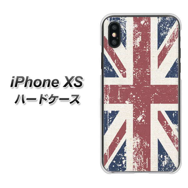 iPhone XS 高画質仕上げ 背面印刷 ハードケース【506 ユニオンジャック ビンテージ】