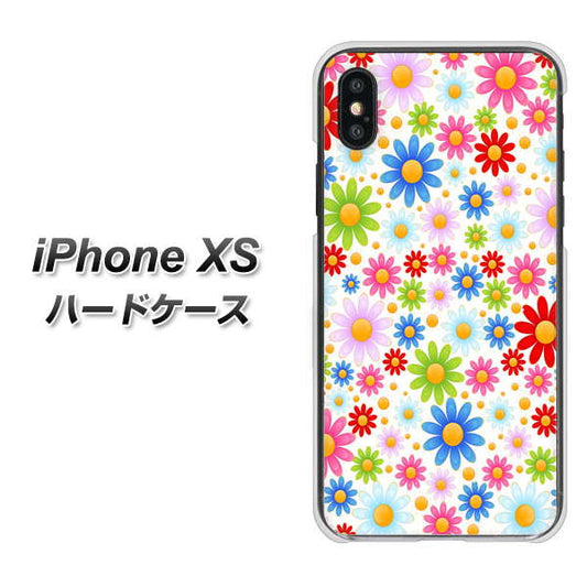 iPhone XS 高画質仕上げ 背面印刷 ハードケース【606 マーガレット】