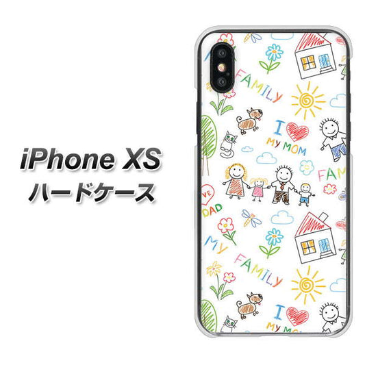 iPhone XS 高画質仕上げ 背面印刷 ハードケース【709 ファミリー】