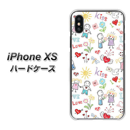 iPhone XS 高画質仕上げ 背面印刷 ハードケース【710 カップル】