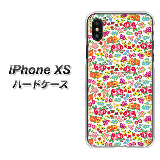 iPhone XS 高画質仕上げ 背面印刷 ハードケース【777 マイクロリバティプリントWH】