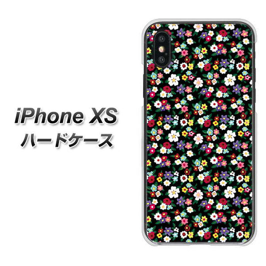 iPhone XS 高画質仕上げ 背面印刷 ハードケース【778 マイクロリバティプリントBK】