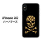 iPhone XS 高画質仕上げ 背面印刷 ハードケース【1078 ドクロフレームヒョウその他のカラー】