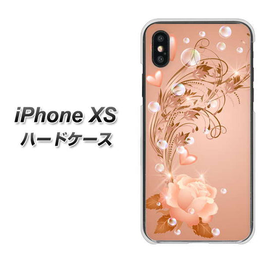 iPhone XS 高画質仕上げ 背面印刷 ハードケース【1178 ラブリーローズ】