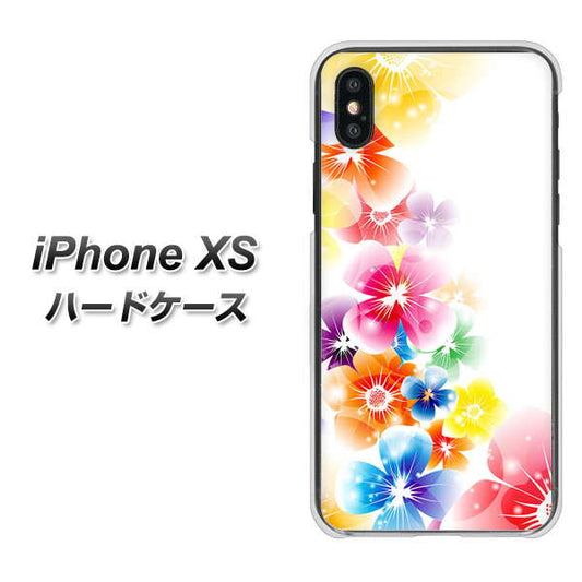 iPhone XS 高画質仕上げ 背面印刷 ハードケース【1209 光と花】