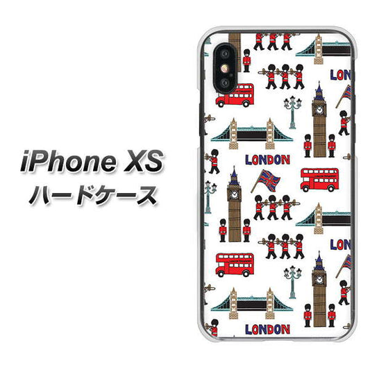 iPhone XS 高画質仕上げ 背面印刷 ハードケース【EK811 ロンドンの街】