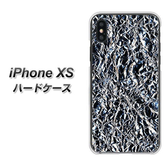 iPhone XS 高画質仕上げ 背面印刷 ハードケース【EK835  スタイリッシュアルミシルバー】