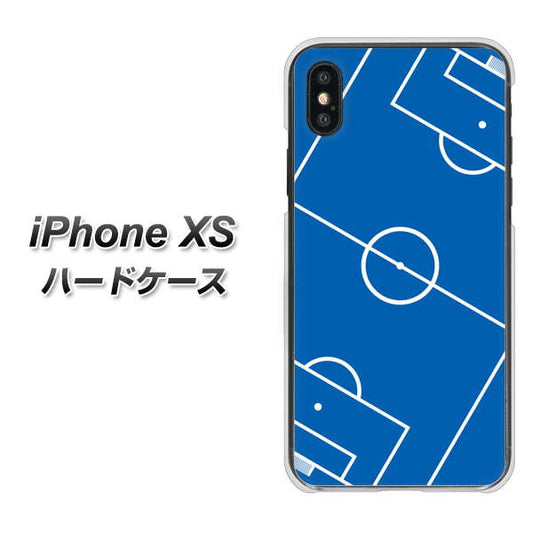 iPhone XS 高画質仕上げ 背面印刷 ハードケース【IB922 SOCCER_ピッチ】