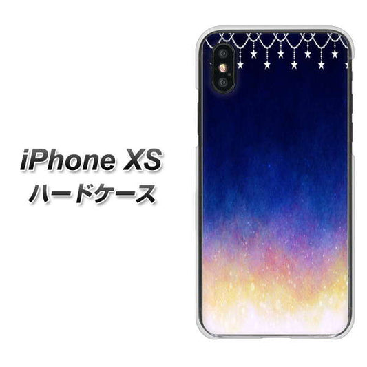 iPhone XS 高画質仕上げ 背面印刷 ハードケース【MI803 冬の夜空】