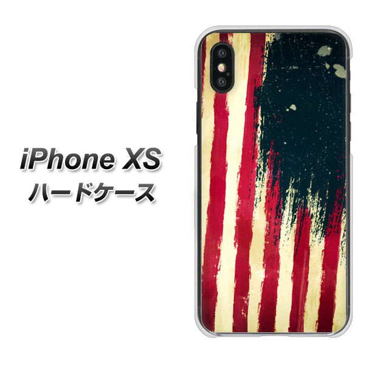 iPhone XS 高画質仕上げ 背面印刷 ハードケース【MI805  ヴィンテージアメリカ】