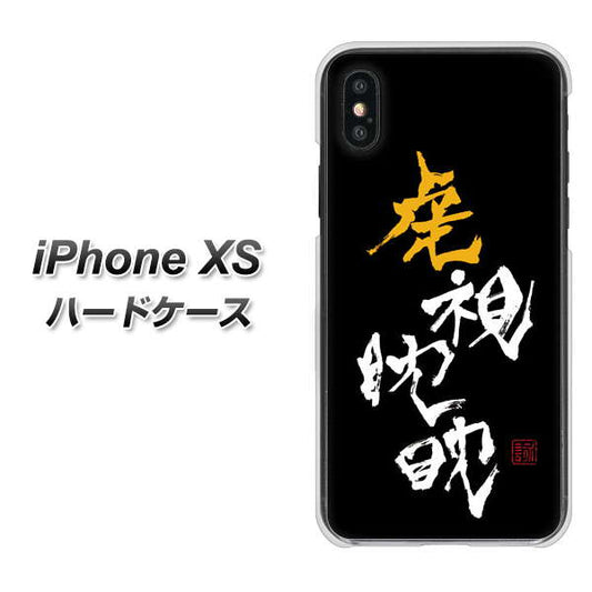 iPhone XS 高画質仕上げ 背面印刷 ハードケース【OE803 虎視眈々】