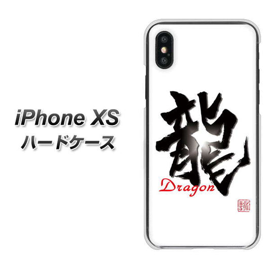 iPhone XS 高画質仕上げ 背面印刷 ハードケース【OE804 龍ノ書】