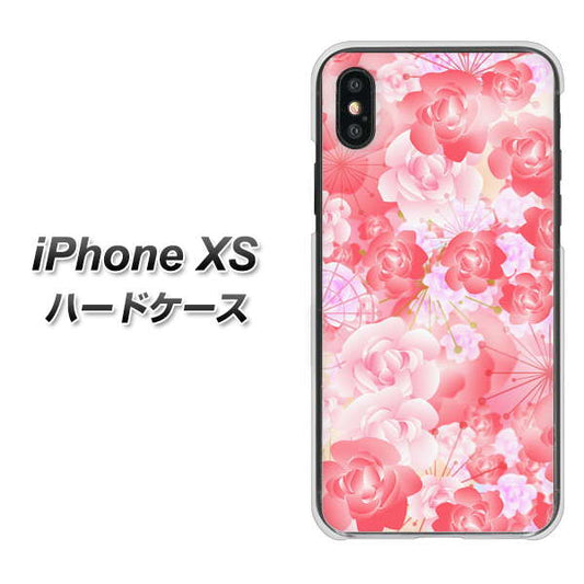 iPhone XS 高画質仕上げ 背面印刷 ハードケース【VA817 はんなり色の華】