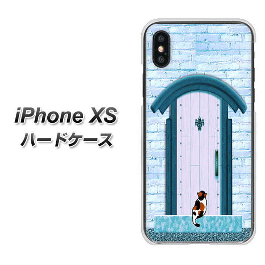 iPhone XS 高画質仕上げ 背面印刷 ハードケース【YA953 石ドア03 素材クリア】