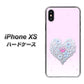 iPhone XS 高画質仕上げ 背面印刷 ハードケース【YA958 ハート05 素材クリア】