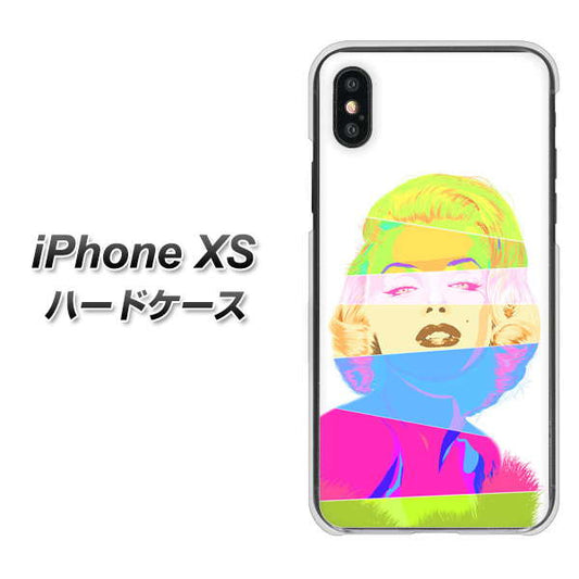 iPhone XS 高画質仕上げ 背面印刷 ハードケース【YJ208 マリリンモンローデザイン（A）】