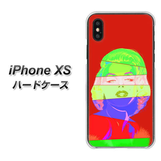 iPhone XS 高画質仕上げ 背面印刷 ハードケース【YJ209 マリリンモンローデザイン（B）】