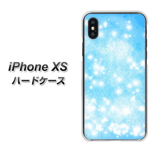 iPhone XS 高画質仕上げ 背面印刷 ハードケース【YJ289 デザインブルー】