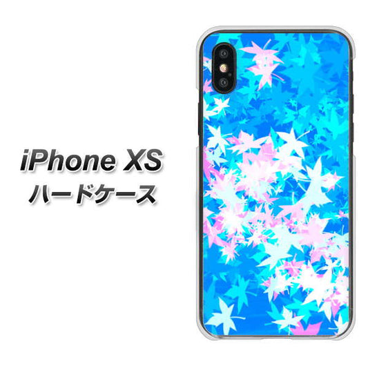 iPhone XS 高画質仕上げ 背面印刷 ハードケース【YJ290 デザインもみじ】