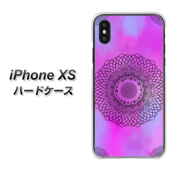 iPhone XS 高画質仕上げ 背面印刷 ハードケース【YJ344 レース】